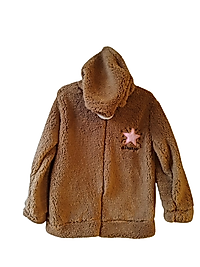 Peluş Kapşonlu Fermuarlı Mont Kız-Erkek Çocuk