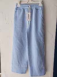 Palazzo Pantol Su yolu Kumaş-Bel Kemer İpli Bol Kesim